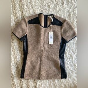 BCBGMaxAzria Beige Textured Fabric